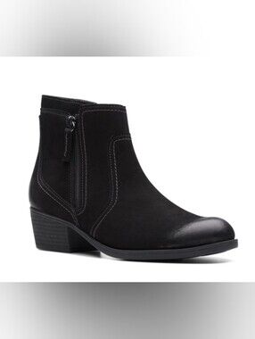 Clarks Black Ankle Boots 9